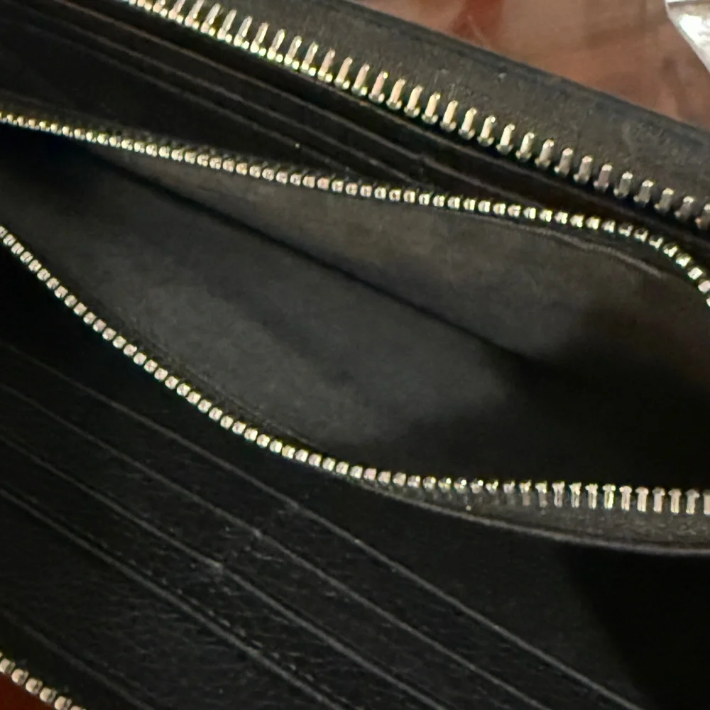 Dior Homme Black Grained Calfskin Long Zip Around Wallet